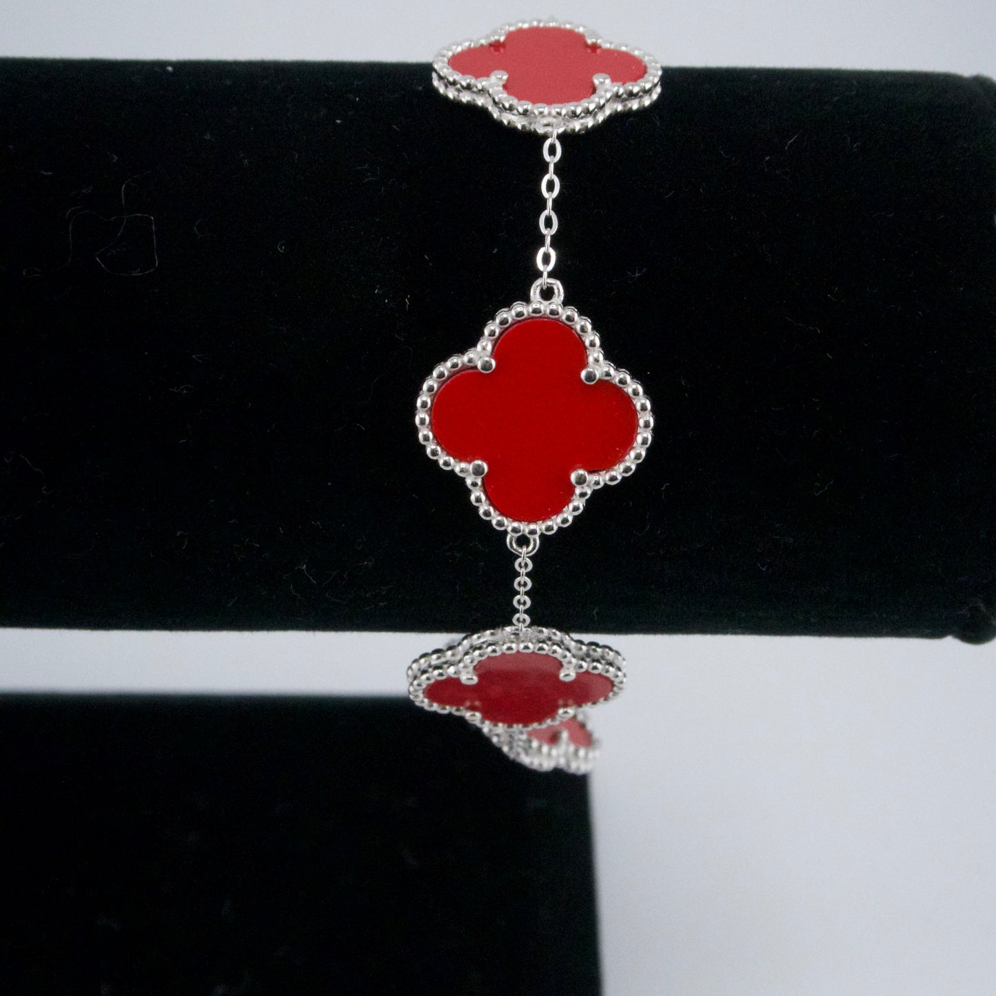 Sterling Silver Clover Bracelet