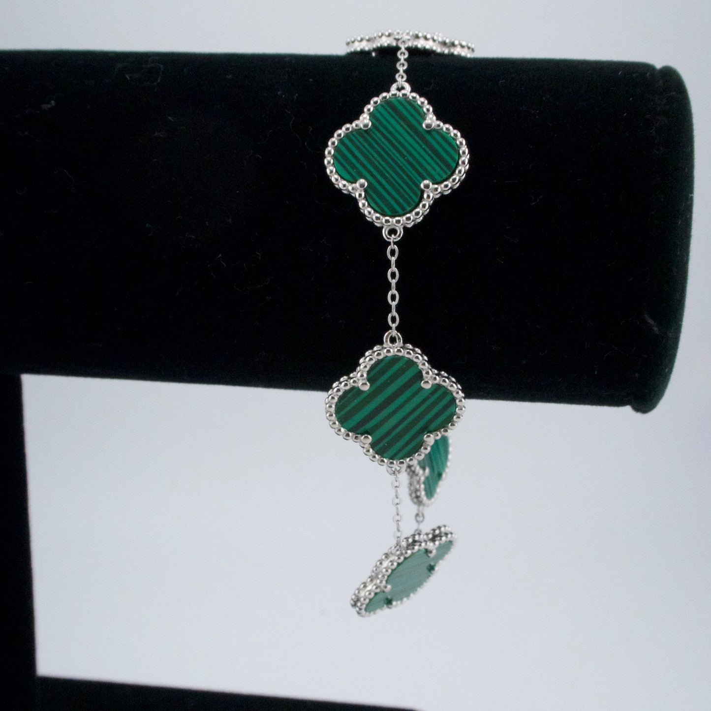 Sterling Silver Clover Bracelet