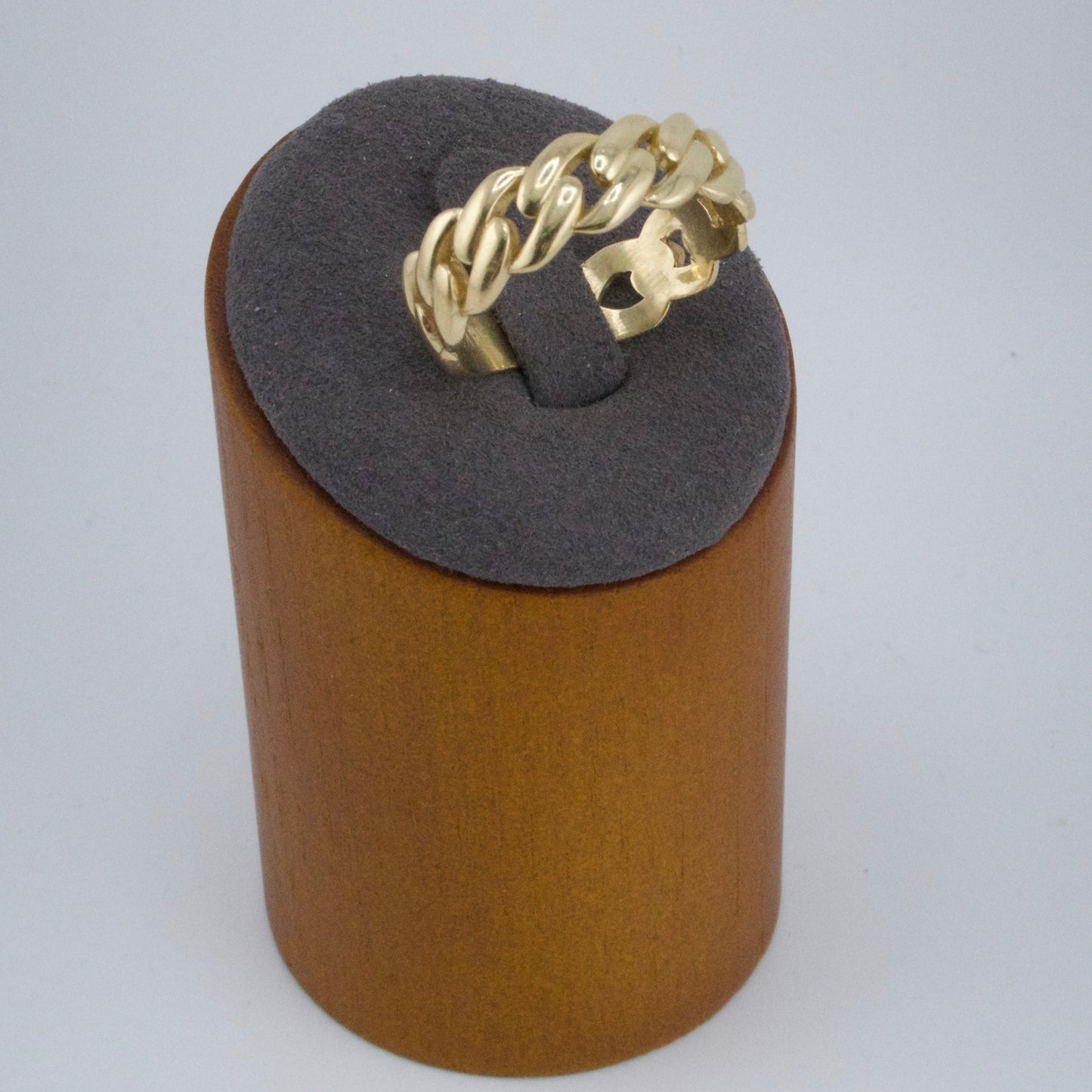 Gold Cuban Link Male Ring