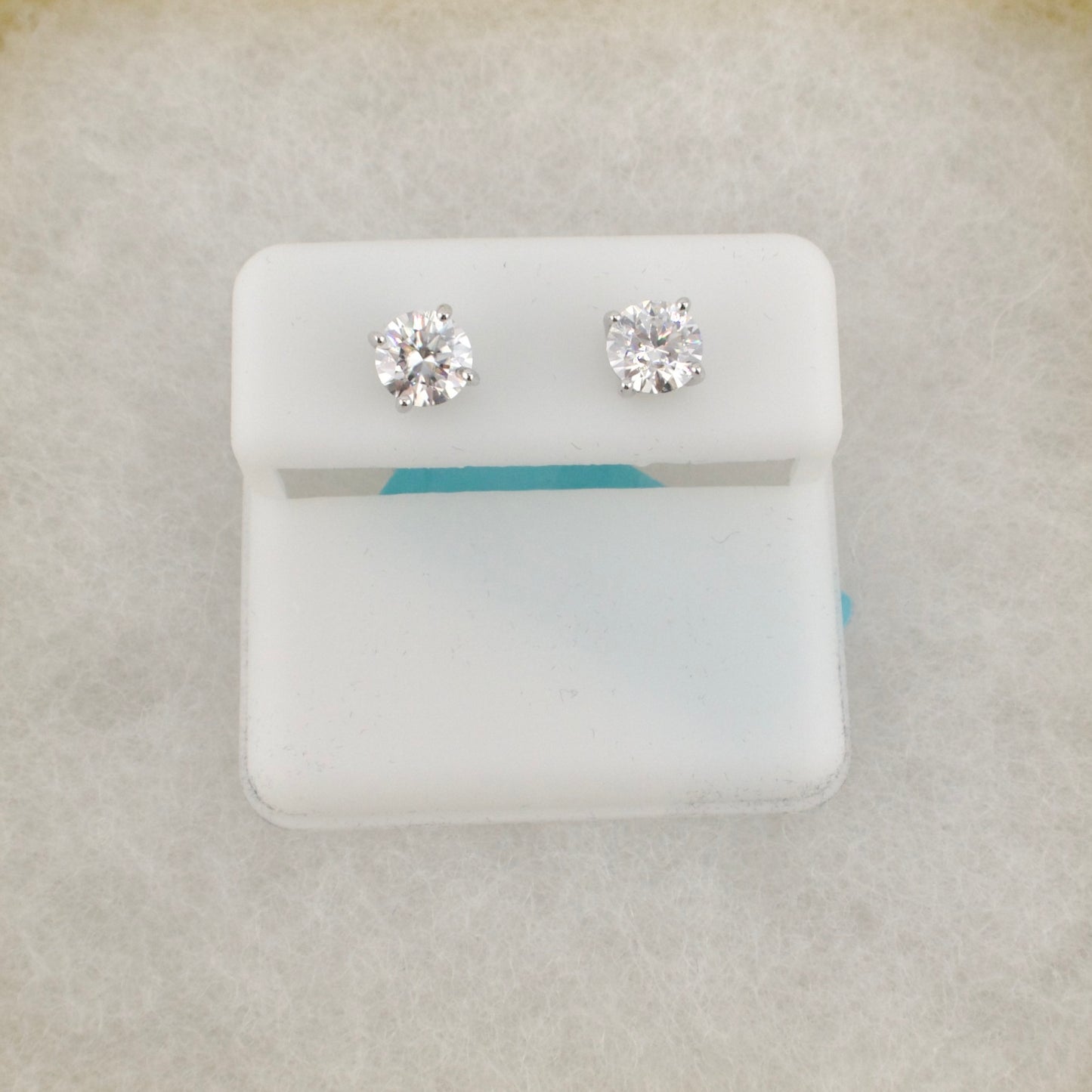 Moissanite Screw Back Unisex Earrings