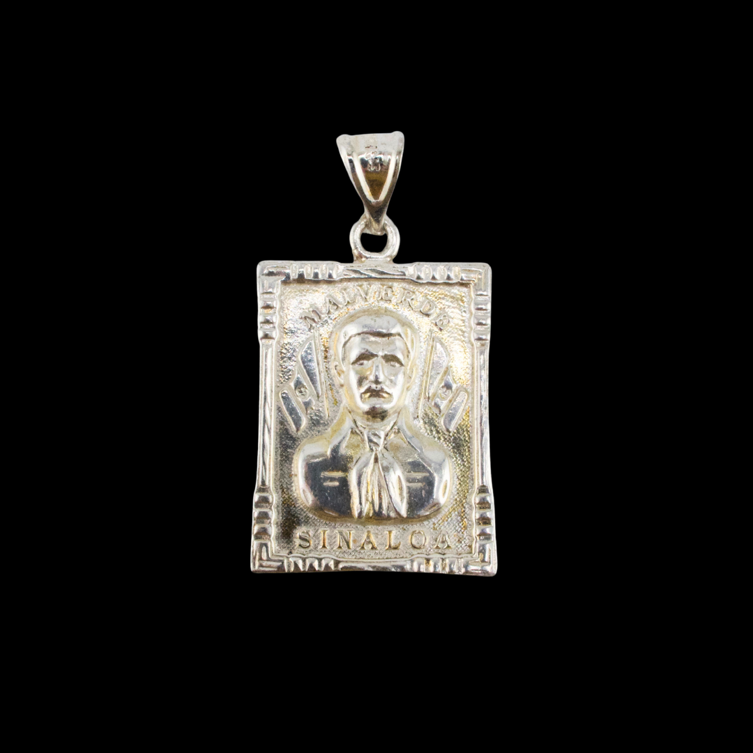 Sterling Silver Malverde Pendant