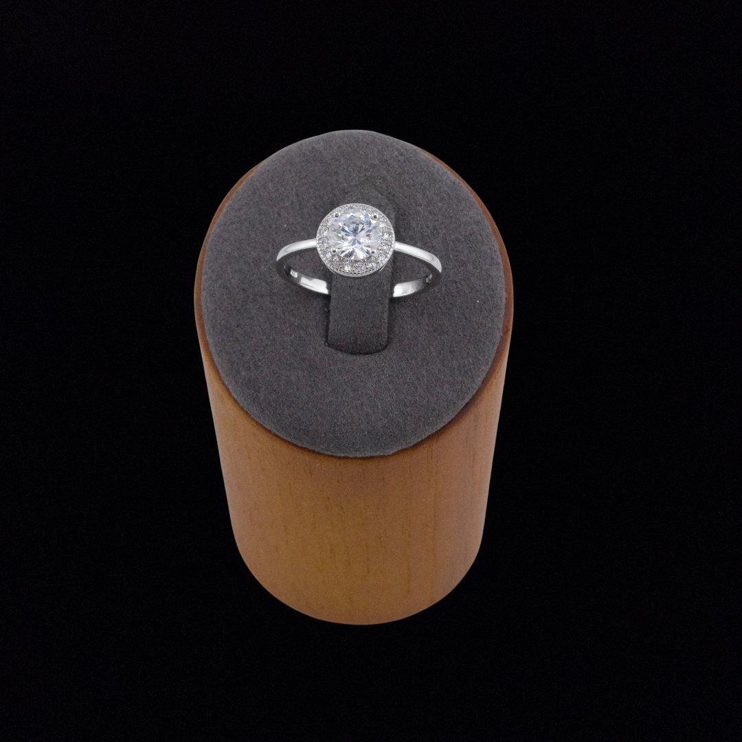 Sterling Silver Woman's Round Ring