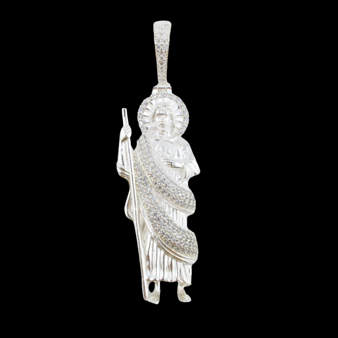 Sterling Silver San Judas Pendant