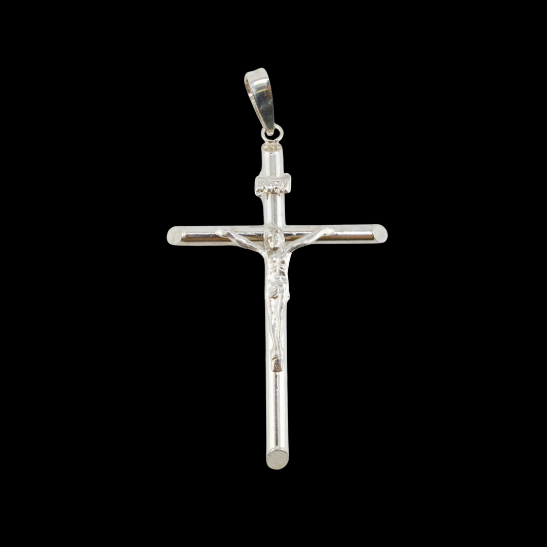 Sterling Silver Jesus Christ Cross Pendant