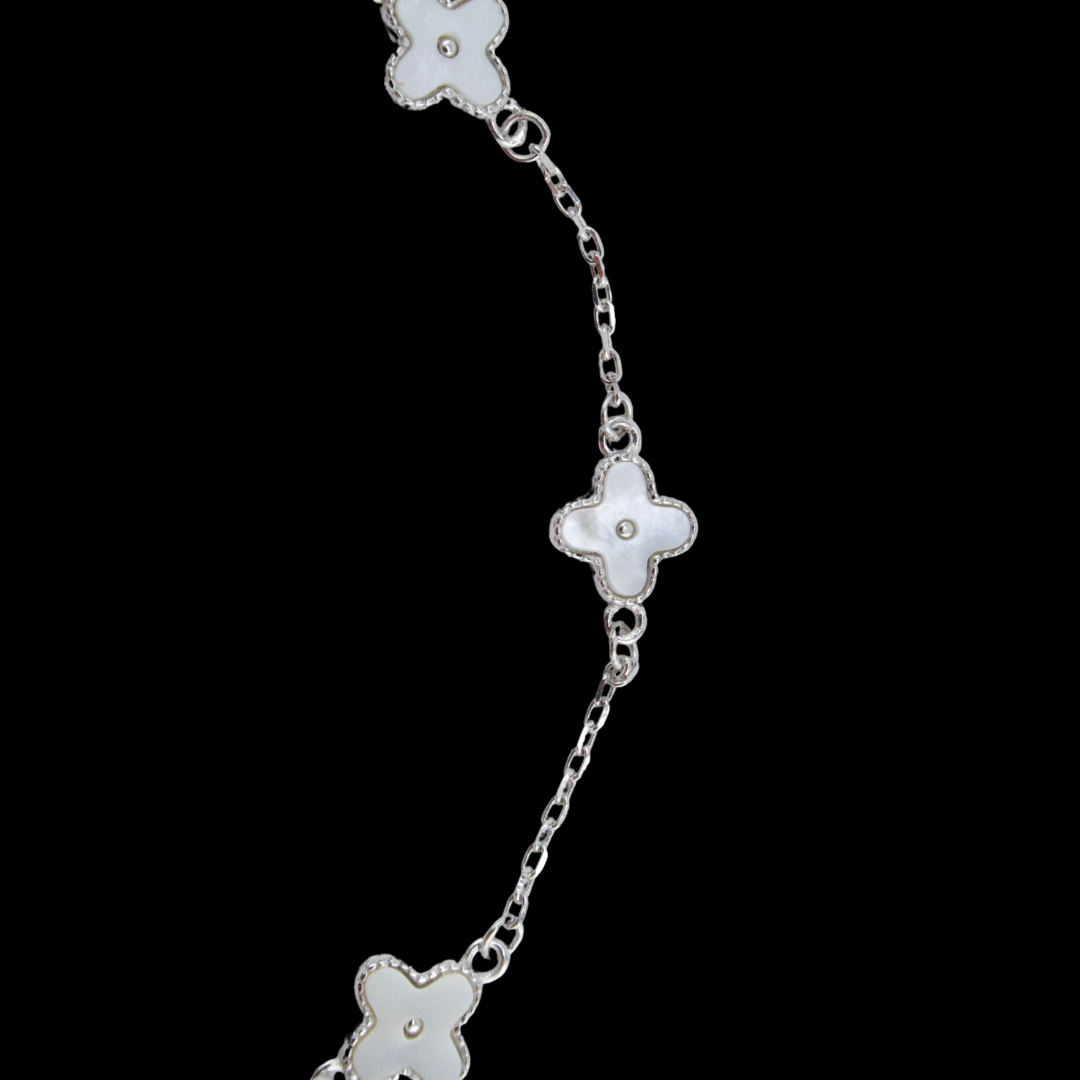 Sterling Silver Clover Bracelet