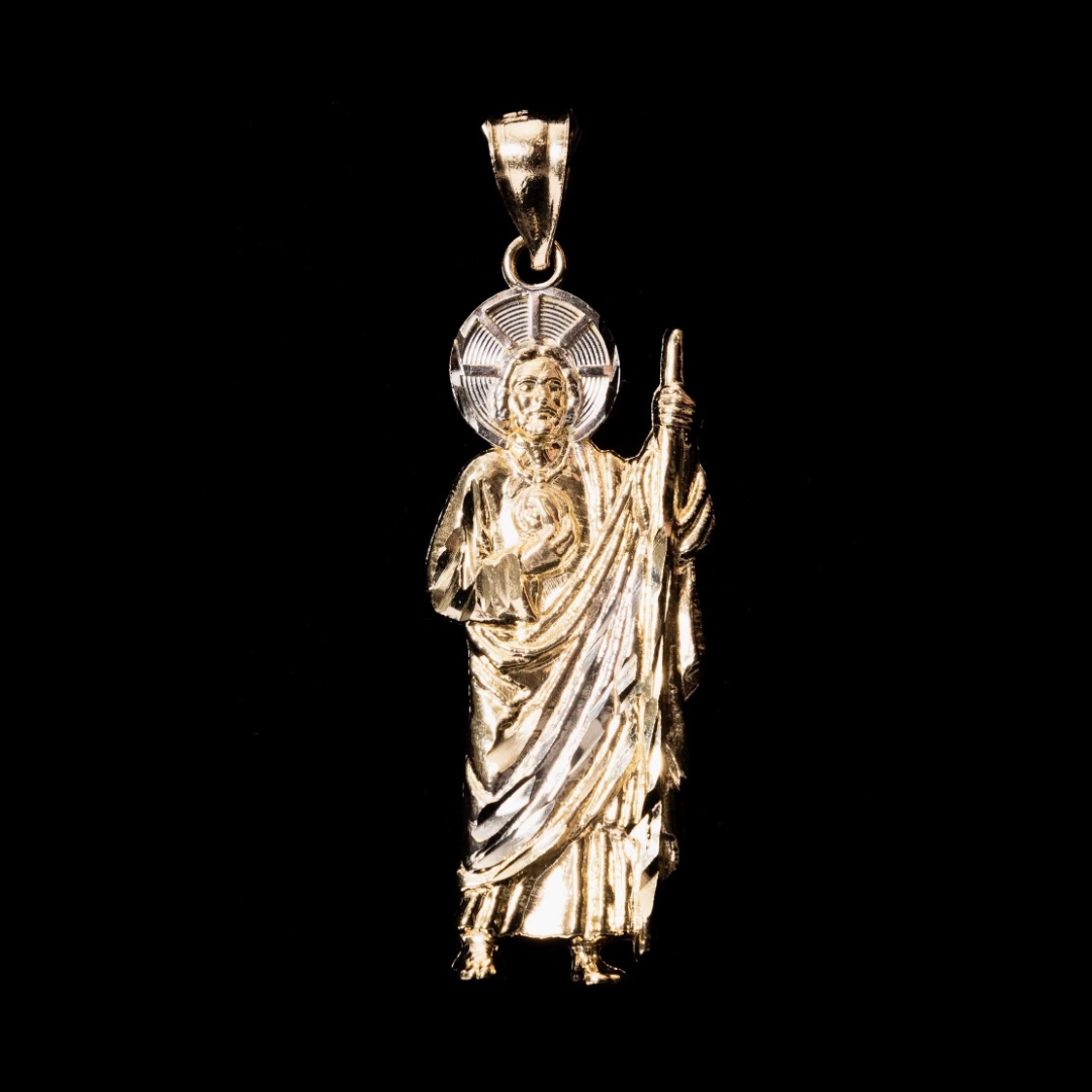 14K Gold San Judas Pendant