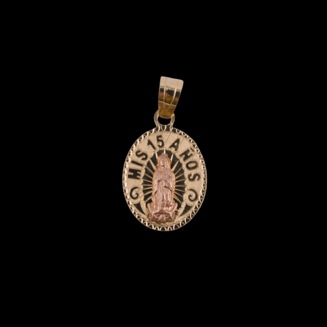 14K Gold Mis 15 Pendant
