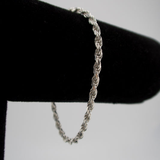 Sterling Silver Rope Bracelet