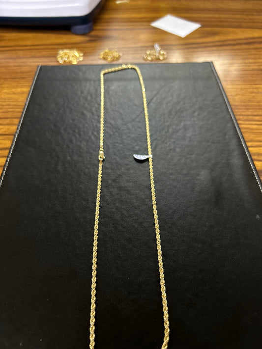 14k Rope chain