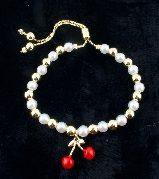Cherry bracelet