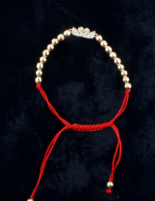 Swan with beads bracelet