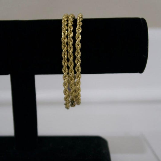 14k Gold Rope Bracelets