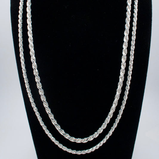 Sterling Silver Ice Rope Chain