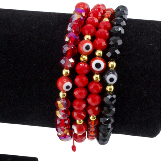 Red Evil Eye Unisex Adjustable Bracelet