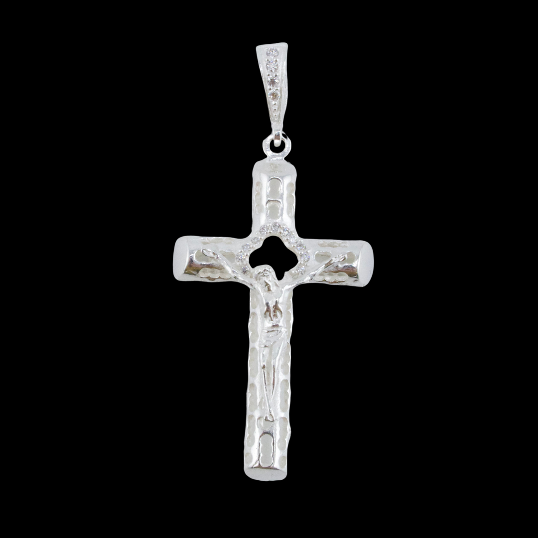 Sterling Silver Jesus Christ Cross Pendant