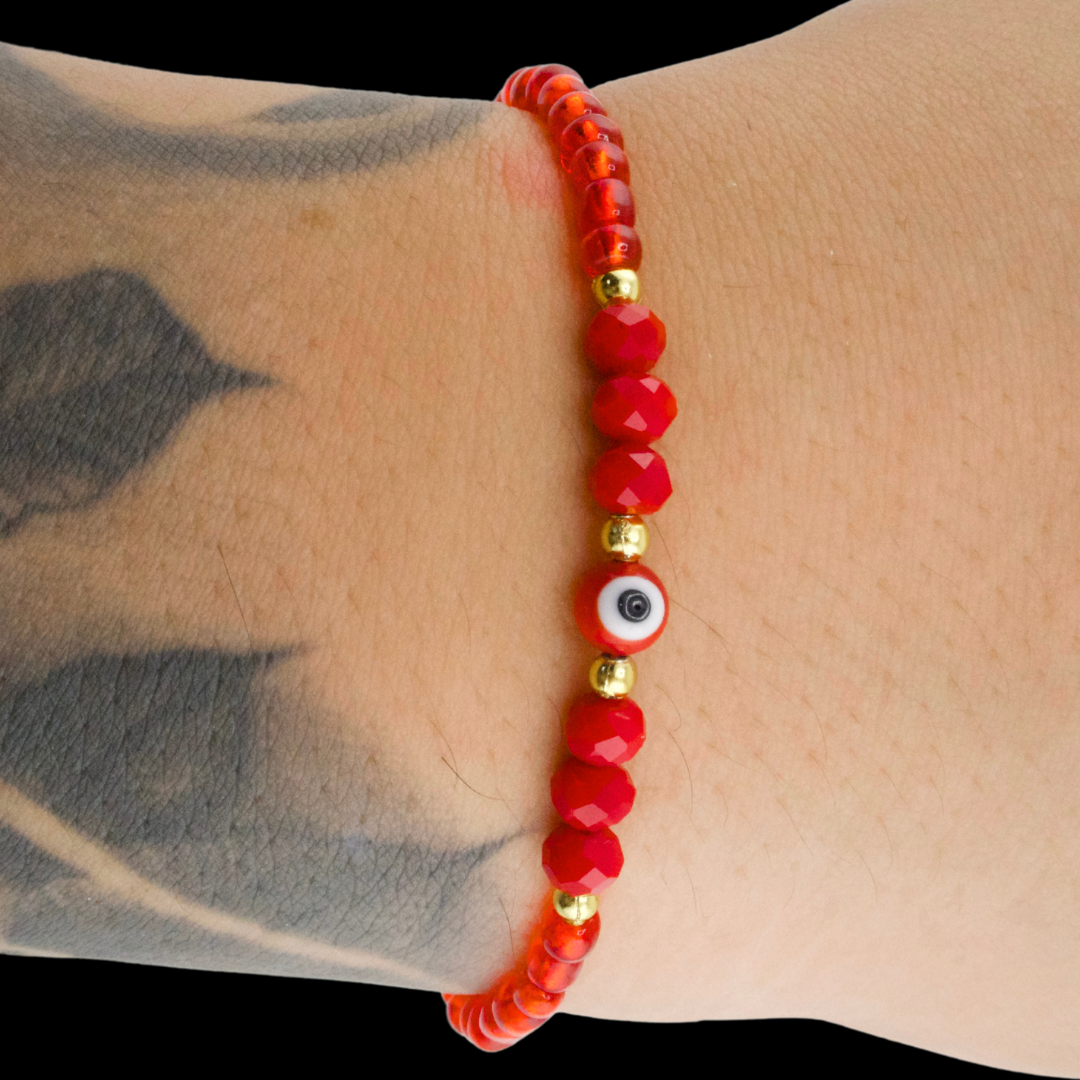 Red Evil Eye Unisex Adjustable Bracelet