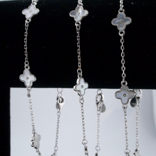 Sterling Silver Clover Bracelet