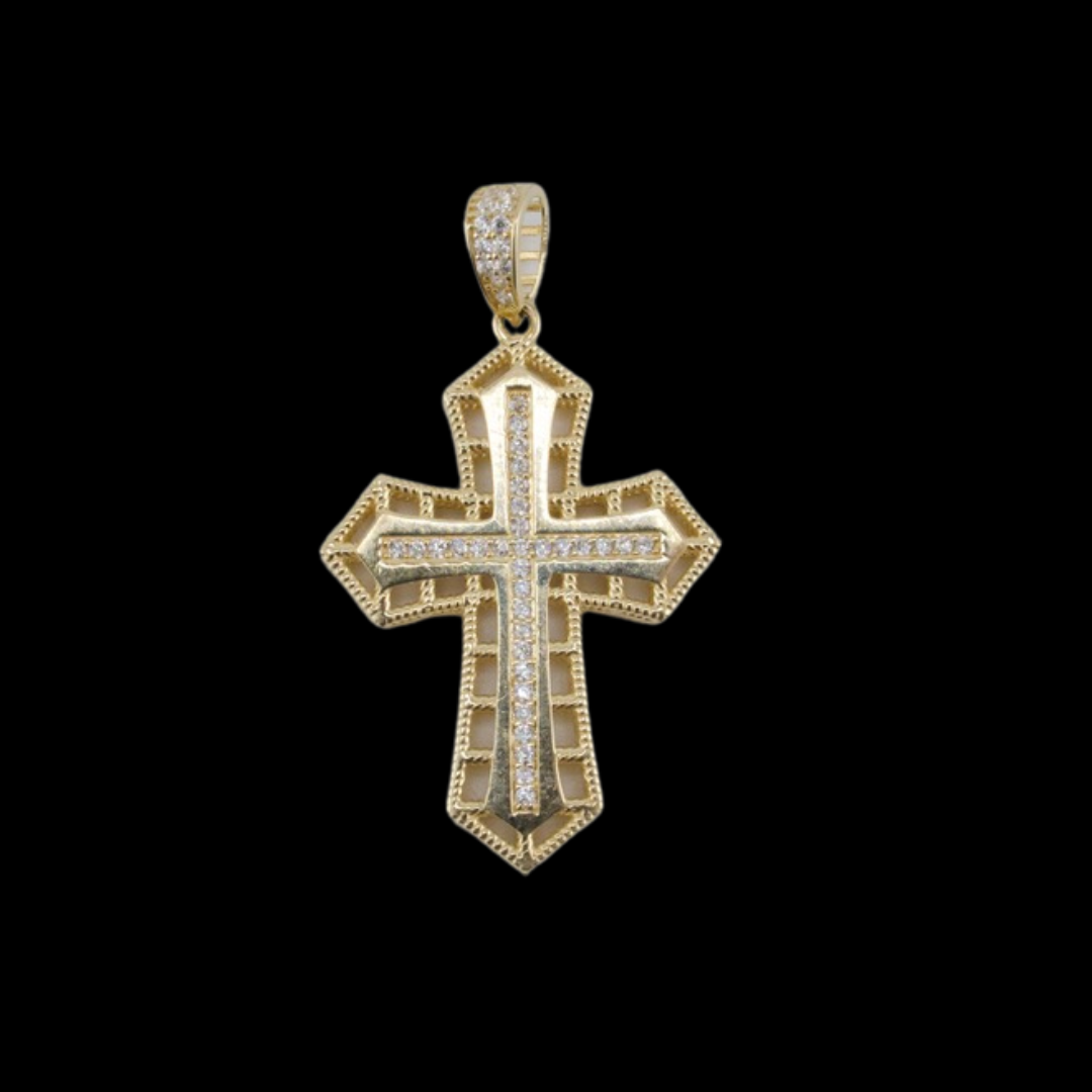 14K Gold Cross Pendant